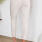 Rhinestone Side Stripe Crinkle Jogger (Assorted Colors)