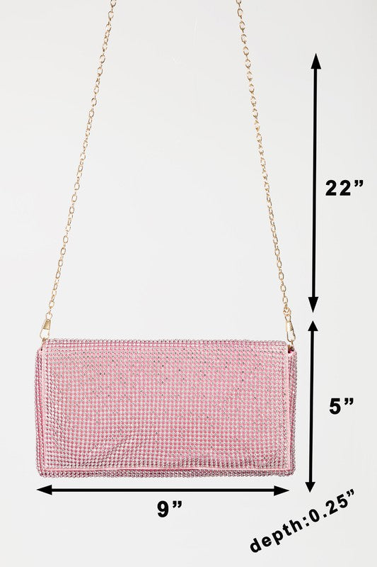 Pave Rhinestone Studded Bag (Assorted Colors)