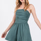 Tank Top Shirring Romper (Assorted Colors)