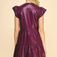 Faux leather Short Dress (Assorted Colors)