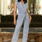 Wrap Denim Jumpsuit