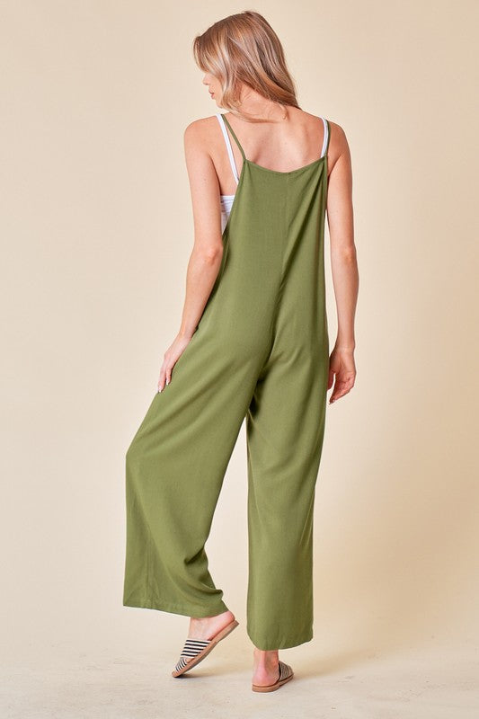 Olive Green Overalls