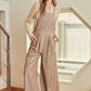 Wide Leg Overall with Adjustable Straps and Pockets