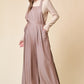 Wide Leg Overall with Adjustable Straps and Pockets
