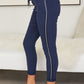Rhinestone Side Stripe Crinkle Jogger (Assorted Colors)