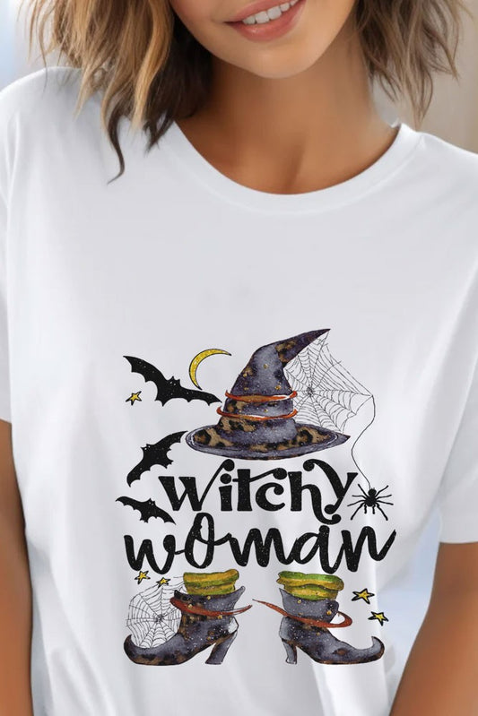 Witchy Woman Unisex Round Neck T Shirt
