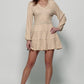 Oatmeal Deluxe Comfort Knit Mini Dress