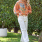 Coral Printed Button Down Top