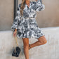 Florence Print Billowy Fit Mini Flowy Dress