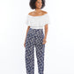 Navy Palm Pants