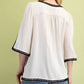 Oatmeal 3/4 Sleeve Linen Tunic