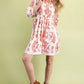 Raspberry Button Down Mini Dress