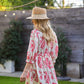 Raspberry Button Down Mini Dress
