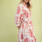 Raspberry Button Down Mini Dress