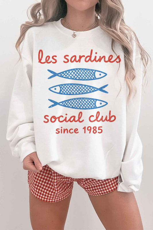 Les Sardines Social Club Oversized Sweatshirt