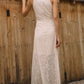 Emilee Sleeveless Mock Neck Lace Dress