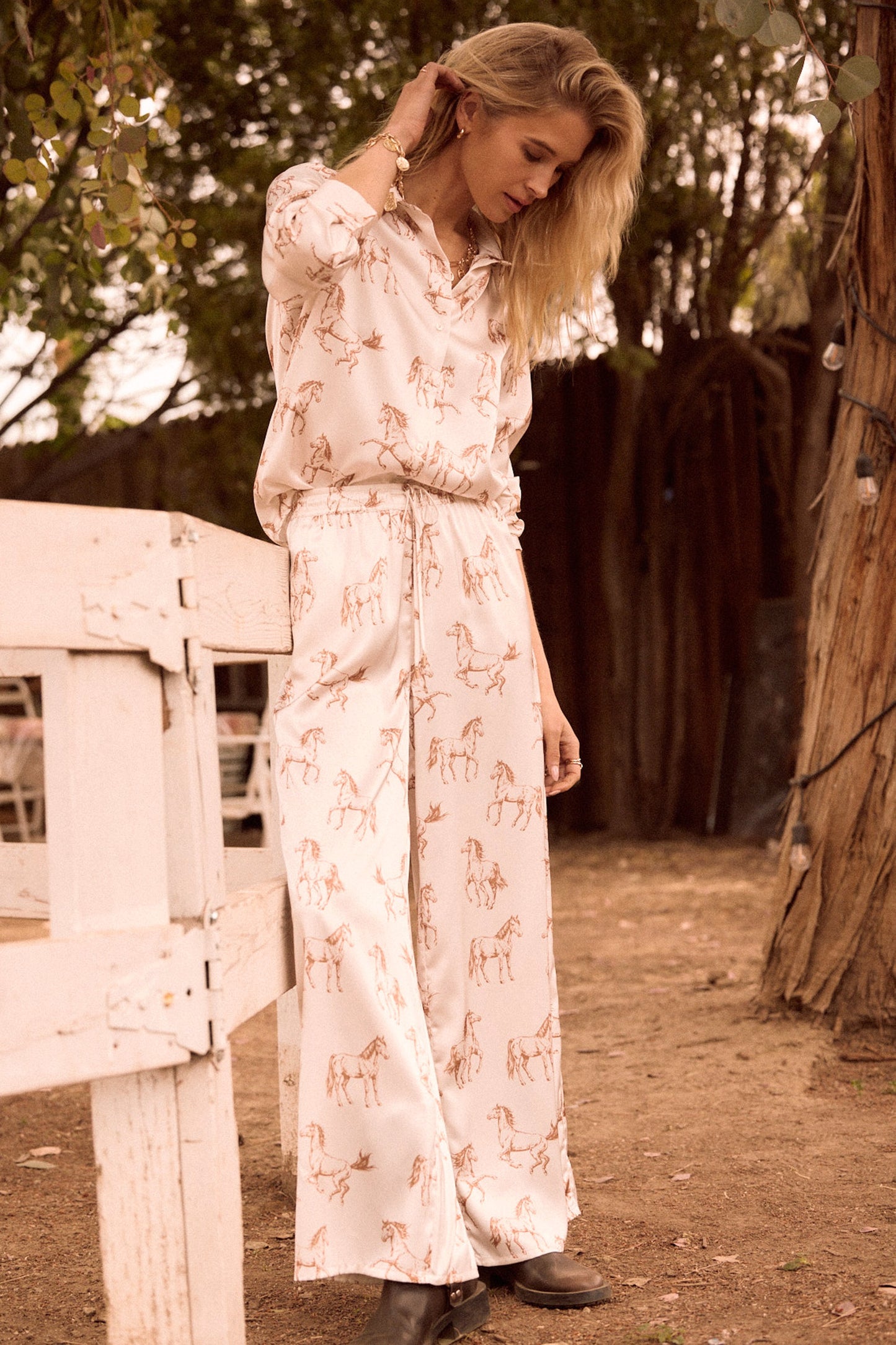 Horse Satin Pants