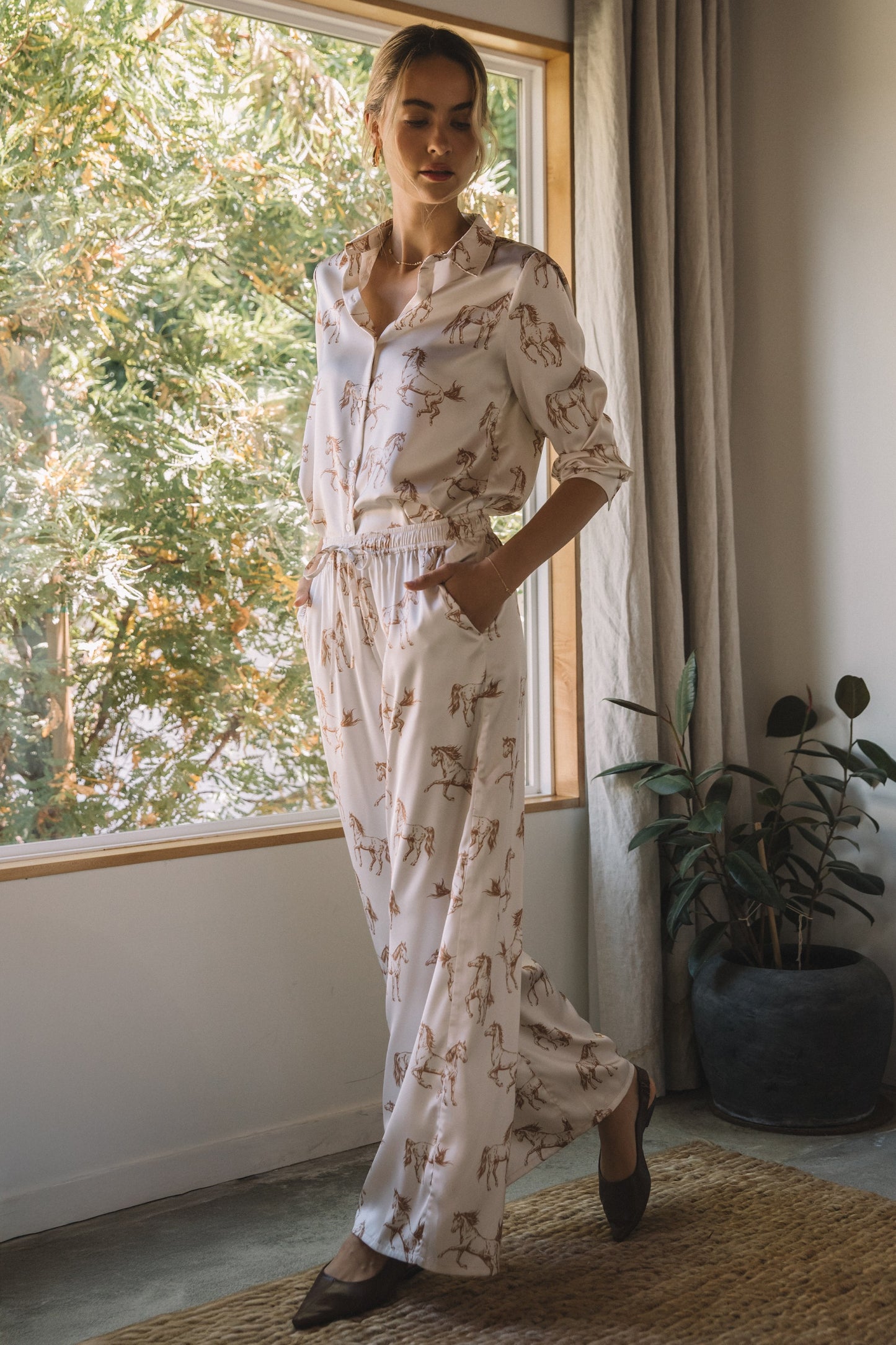 Horse Satin Pants