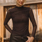 Ashley Embellished Mesh Mock Top (Assorted Colors)