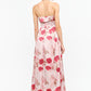 Rosie Floral Strapless Midi Dress