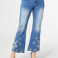 Omg Zoey Zip Flare Embroidered With Scallop Bottom
