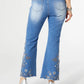 Omg Zoey Zip Flare Embroidered With Scallop Bottom