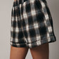 Brown-Cream Plaid Boxer Shorts