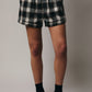 Brown-Cream Plaid Boxer Shorts