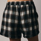 Brown-Cream Plaid Boxer Shorts