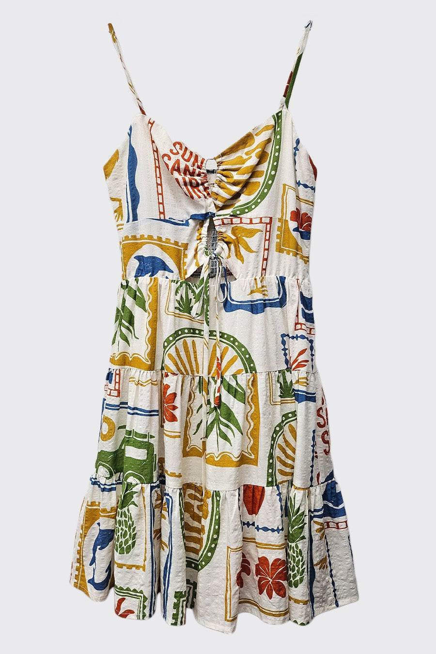 Seaside Mosaic Mini Dress