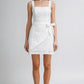 Eyelet White Lace Wrap Dress