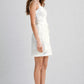 Eyelet White Lace Wrap Dress