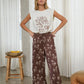 Western Rodeo Stud Detail Graphic Sleeveless Tee