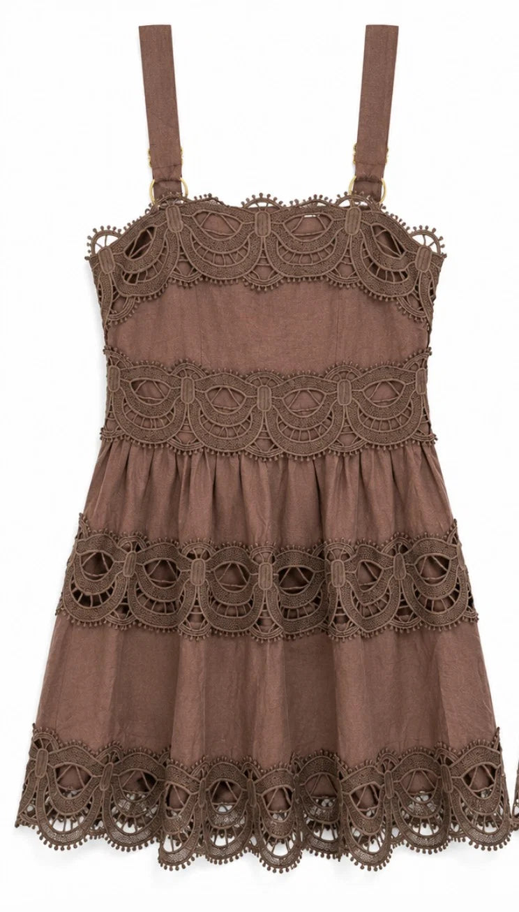 Lace Crochet Mini Dress
