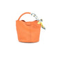 PU Leather Mini Bucket Bag with Top Handle (Assorted Colors)