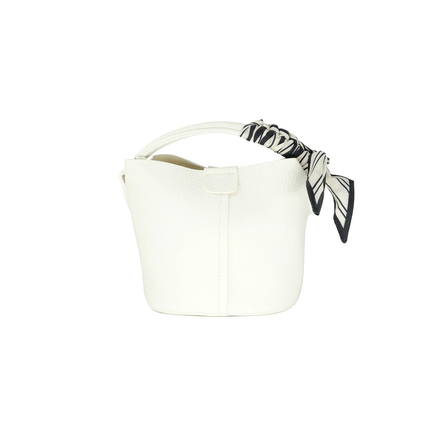 PU Leather Mini Bucket Bag with Top Handle (Assorted Colors)