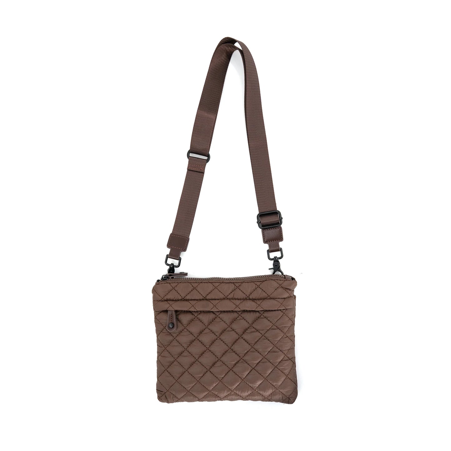 Quilted Nylon Crossbody Bag