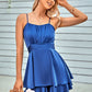 Royal Blue Belt Fit Romper