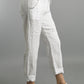White Striped Gem Pants