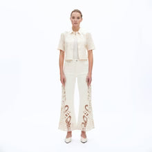 Lace Patchwork Wide Leg Jeans