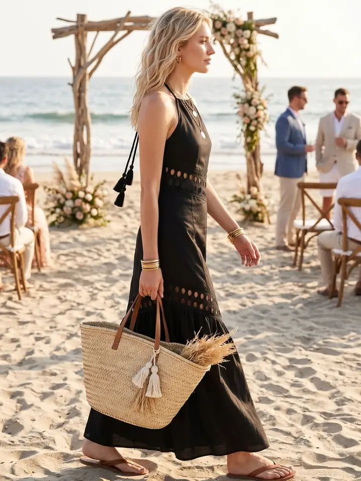 Sophia Cutout Lace Maxi Dress