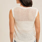 Cotton Side Button Detailed Sleeveless Sweater Top (Assorted Colors)
