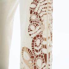 Lace Patchwork Wide Leg Jeans