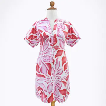 Pink Blossom Bardot Dress