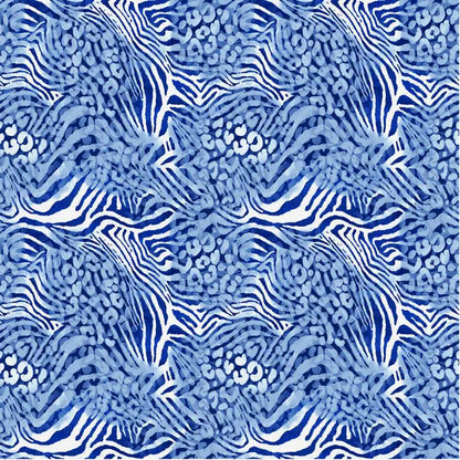 Blue Animal Abstract Brooke Dress