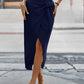 Hadley Navy Pencil Skirt