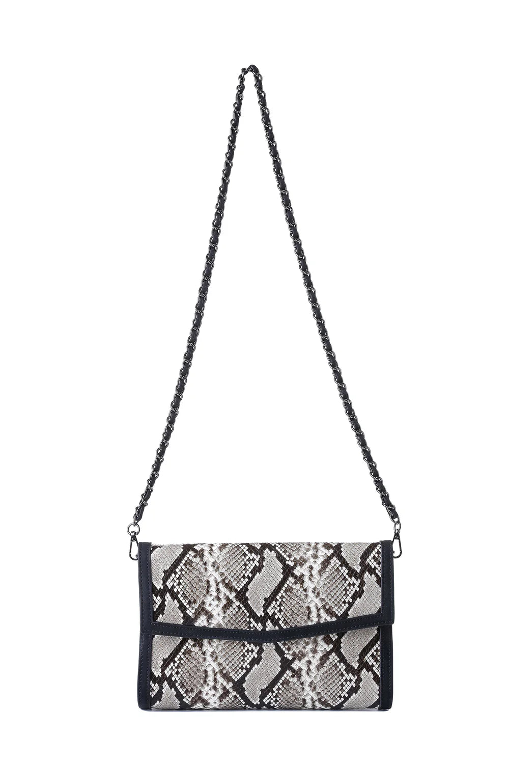 Beth Natural Python Clutch