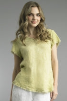 Frayed Edge V-Neck Shirt