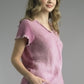 Frayed Edge V-Neck Shirt