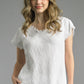 Frayed Edge V-Neck Shirt